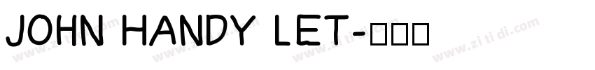 John Handy LET字体转换